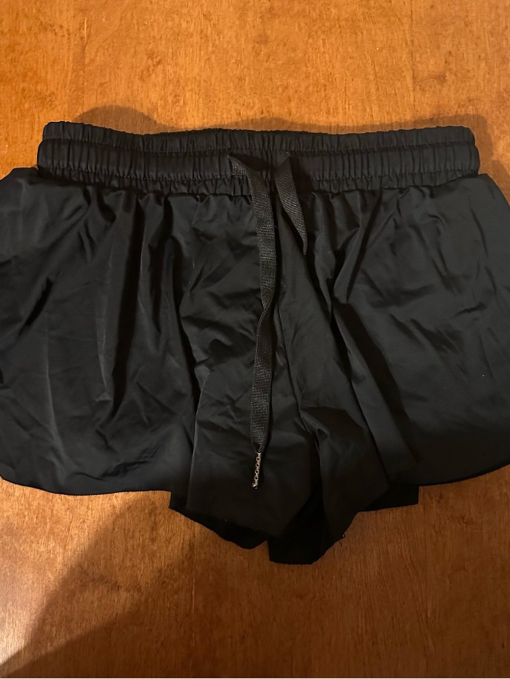 Kids Black Skort with Drawstring Waist